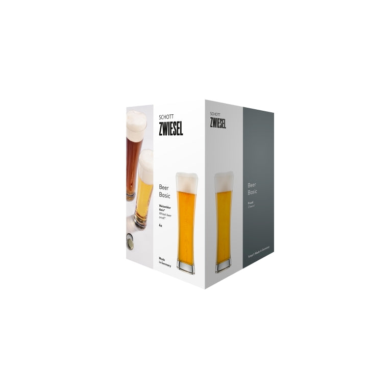 Schott Zwiesel Beer Basic Witbierglas Klein 30 Cl met Maatstreep - 4 Stuks