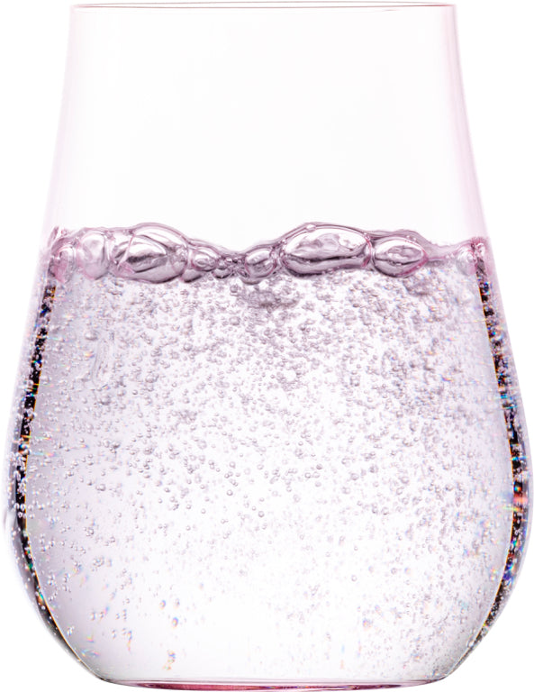 Zwiesel Glas Kolibri All-Purpose Tumbler 49.8 Cl with Graduated Mark Pink - 2 Pieces