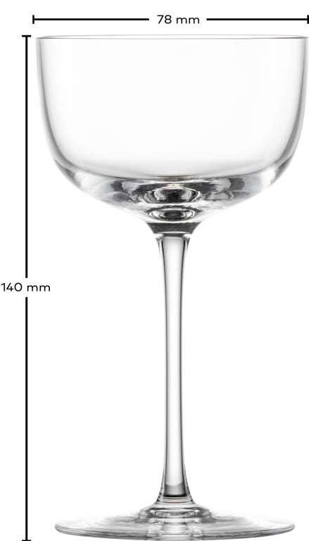 Zwiesel Glas Tone small cocktail coupe 17 Cl with effervescence point - 4 pieces