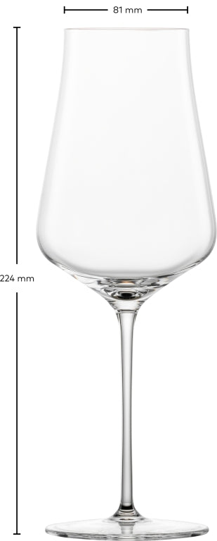Zwiesel Glas Duo White Wine Glass 38,1 Cl with Mousse Point in Gift Packaging - 2 Pieces