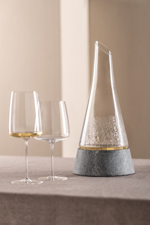 Zwiesel Glas Symbiosis Decanter 75 Cl with Stone Base