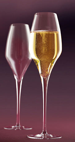 Zwiesel Glas The First Champagneglas 36,6 Cl met Mousseerpunt - 6 Stuks