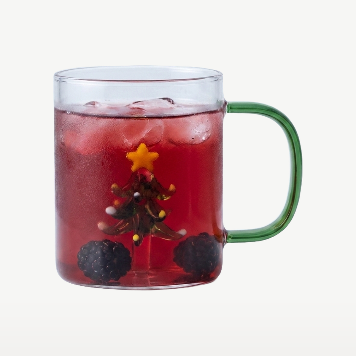 J-Line Waterglas 42 Cl Kerstboom Transparant/Assorti - Glazen.nl