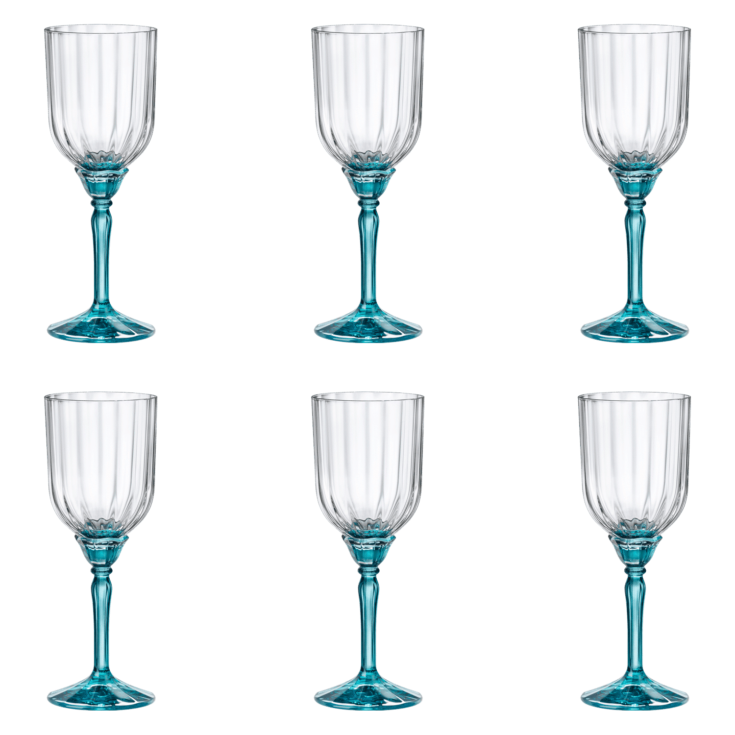 Bormioli Rocco Florian Cocktailglas 24,5 Cl Blauw - 6 Stuks - Glazen.nl