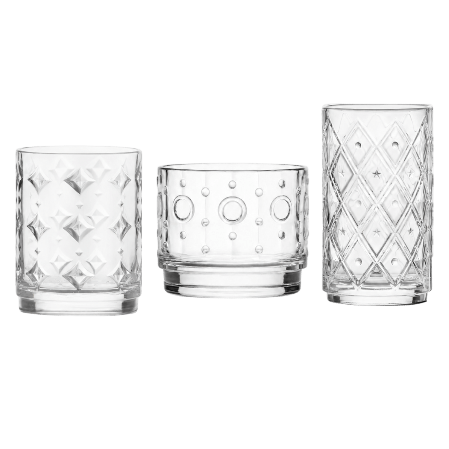 RCR Circus tumbler set met 3 glazen - Glazen.nl