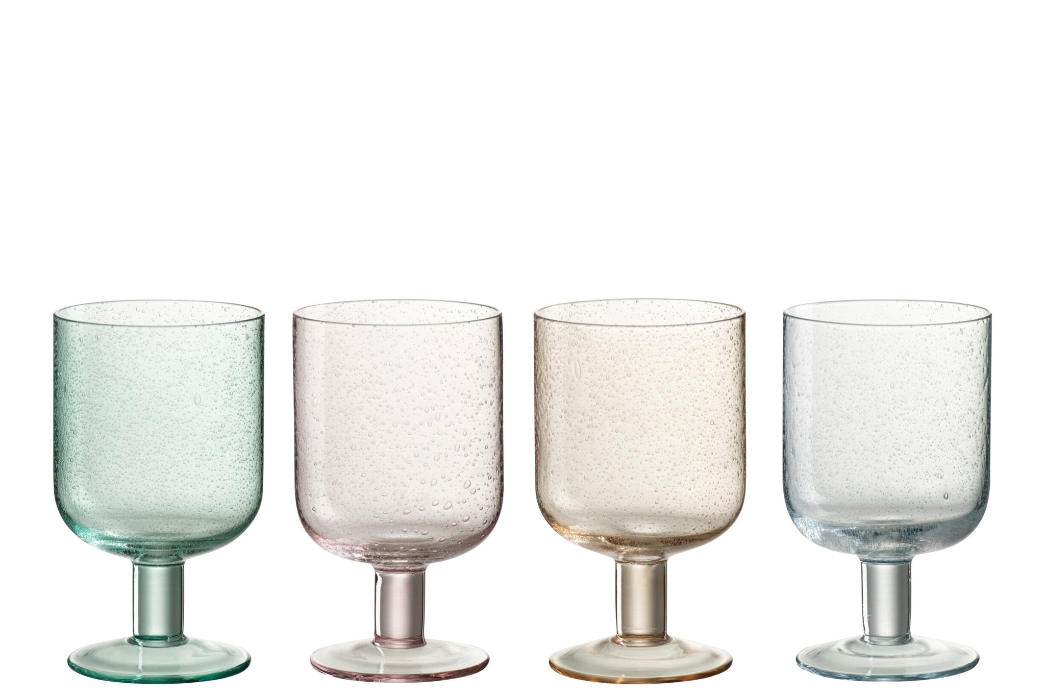 J-Line Tommy Wijnglas 36 Cl Assorti - 4 Stuks