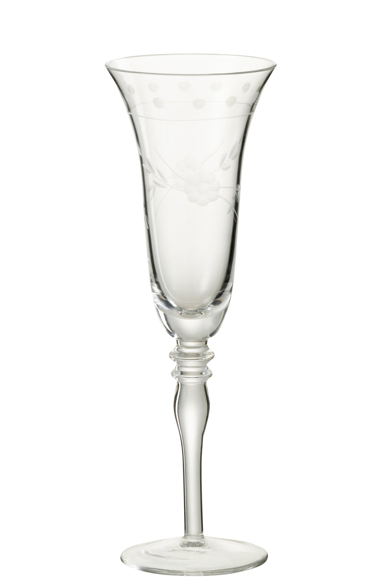 J-Line Champagneglas Gegraveerd Transparant