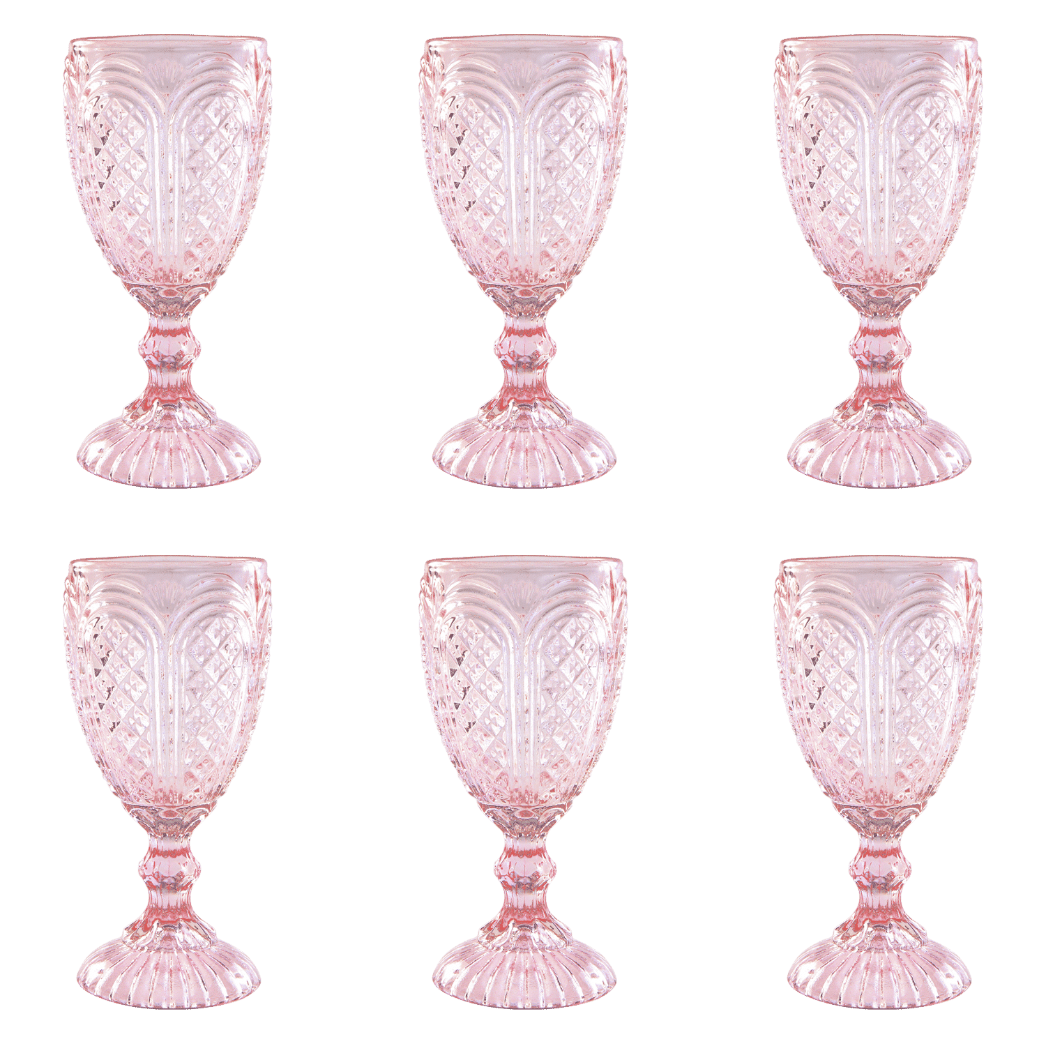 Fortessa Carousel Wijnglas 30,5 cl Roze - 6 Stuks - Glazen.nl