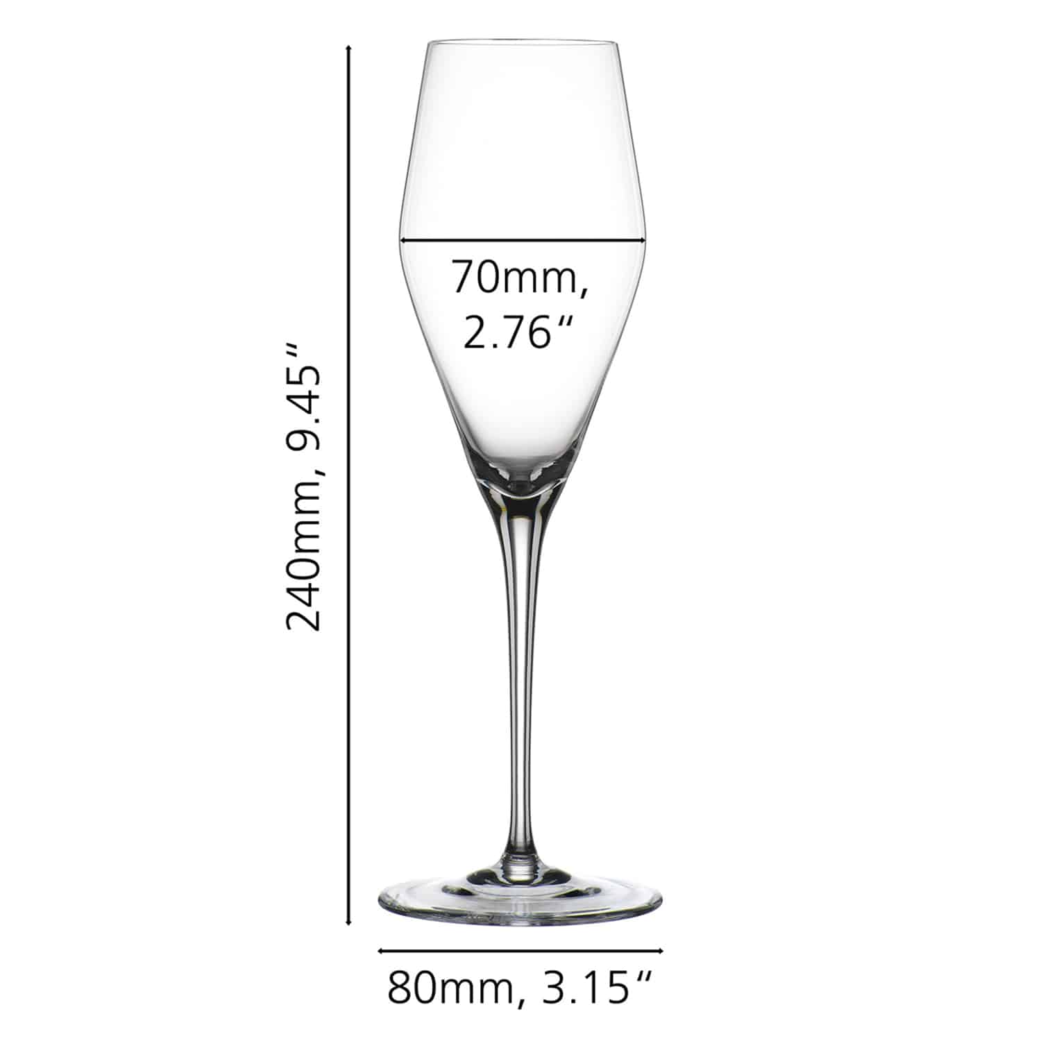 Spiegelau Hybrid Champagneglas / Flute 28 Cl - 12 Stuks - Glazen.nl