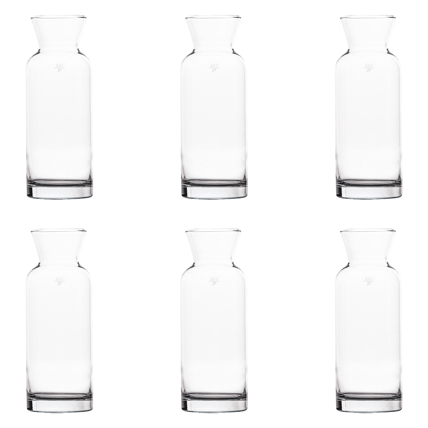 Pasabahce Modern Karaf 1 Liter - 6 Stuks - Glazen.nl