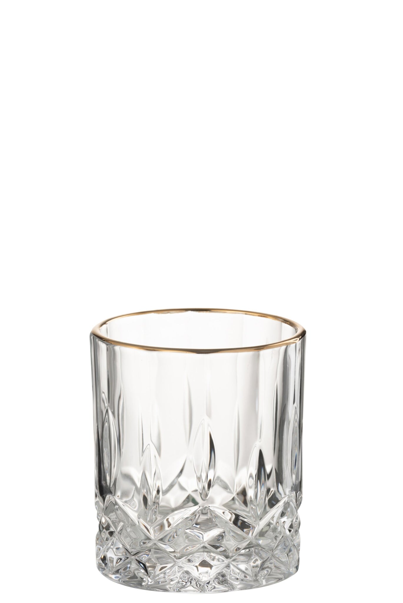 J-Line Franco Waterglas 32 Cl Goud/Transparant