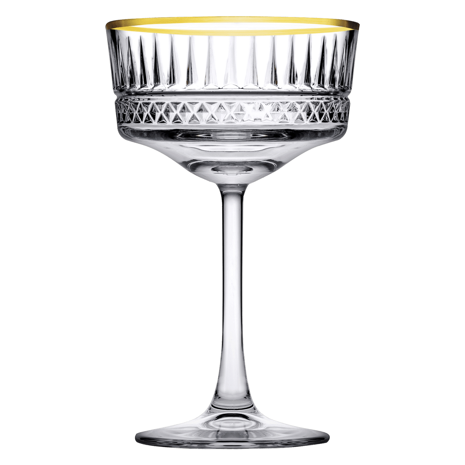 Pasabahce Elysia Champagneglas / Coupe 26 Cl Gouden Rand - 4 Stuks - Glazen.nl