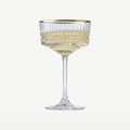 Pasabahce Elysia Champagne Glass / Coupe 26 Cl Gold Rim - 4 Pieces