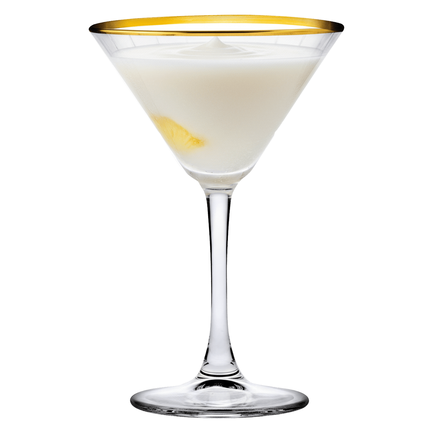 Pasabahce Elysia Martiniglas 22 Cl Gouden Rand - 4 Stuks - Glazen.nl