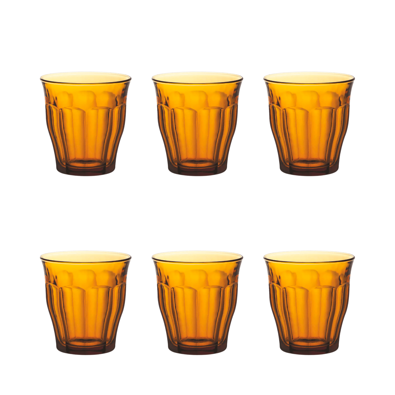 Duralex Picardie Tumbler 25 Cl Geel - 6 Stuks - Glazen.nl