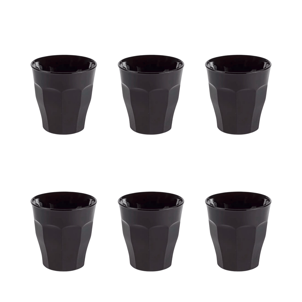 Duralex Picardie Tumbler 25 Cl Zwart - 6 Stuks - Glazen.nl