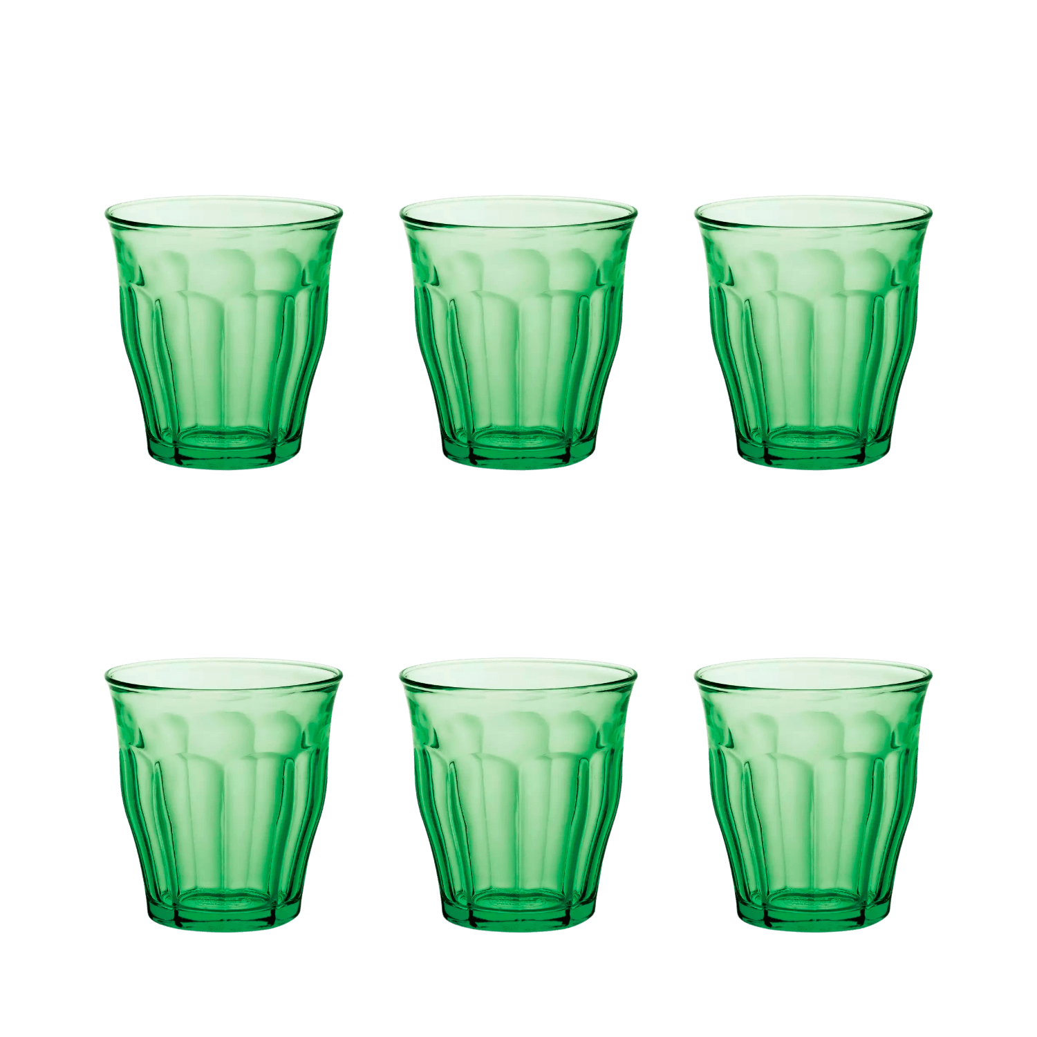 Duralex Picardie Tumbler 25 Cl Groen - 6 Stuks - Glazen.nl