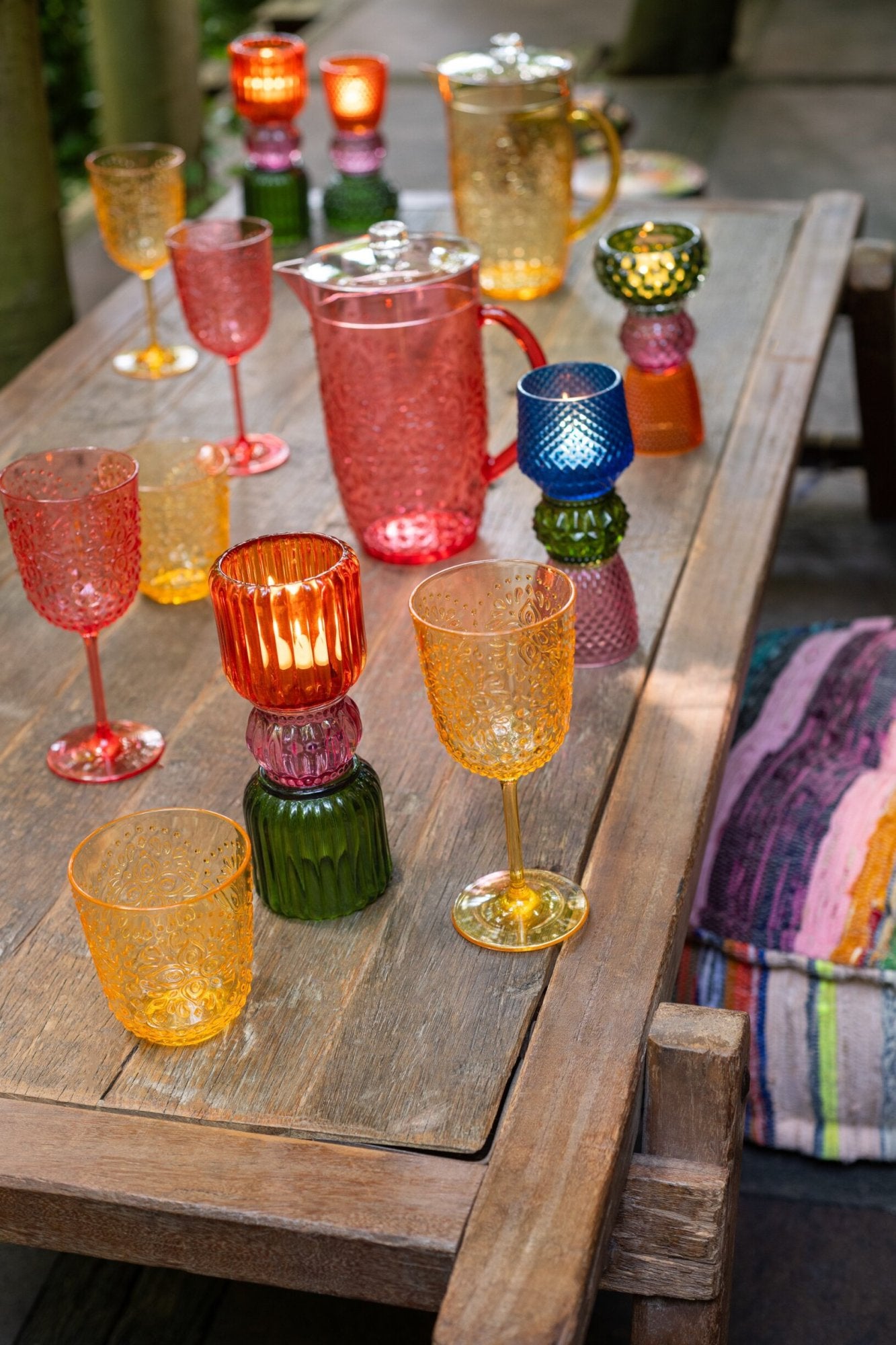 J-Line Waterglas 47,3 Cl Onbreekbaar Geel - 6 Stuks