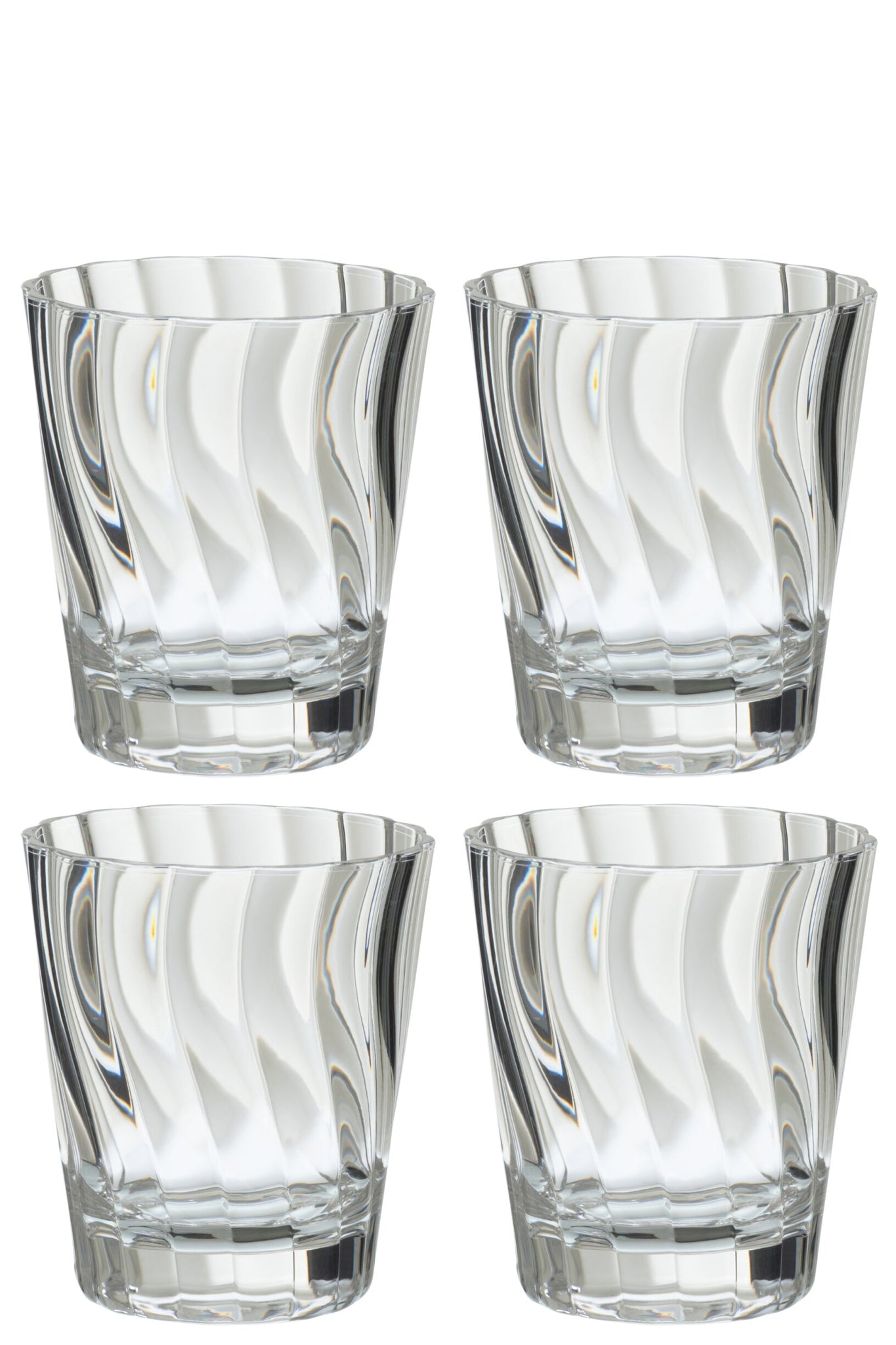 J-Line Water Glass 42,5 Cl Unbreakable Transparent - 4 Pieces