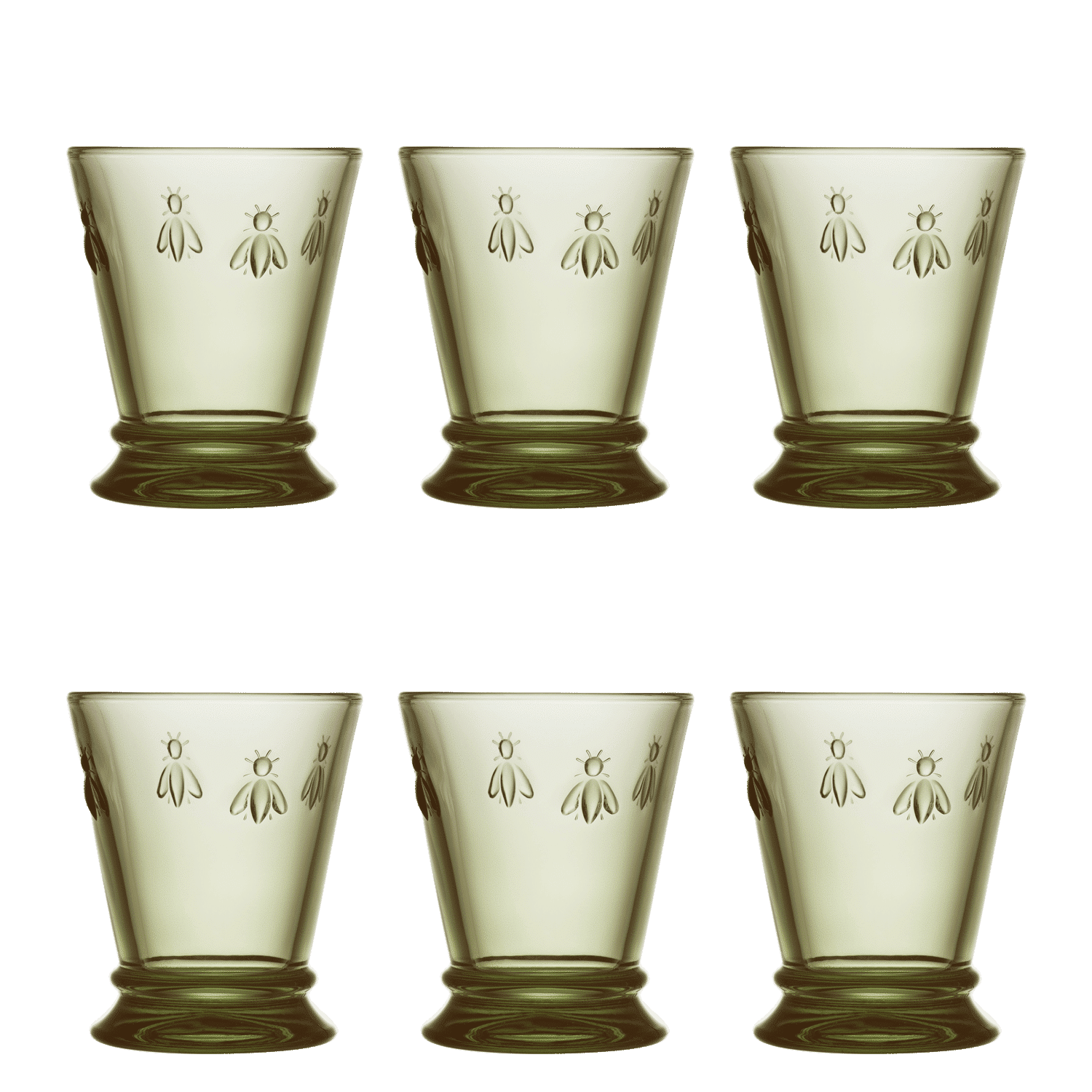 La Rochère Abeille Tumbler 26 cl Olijfgroen - 6 Stuks - Glazen.nl