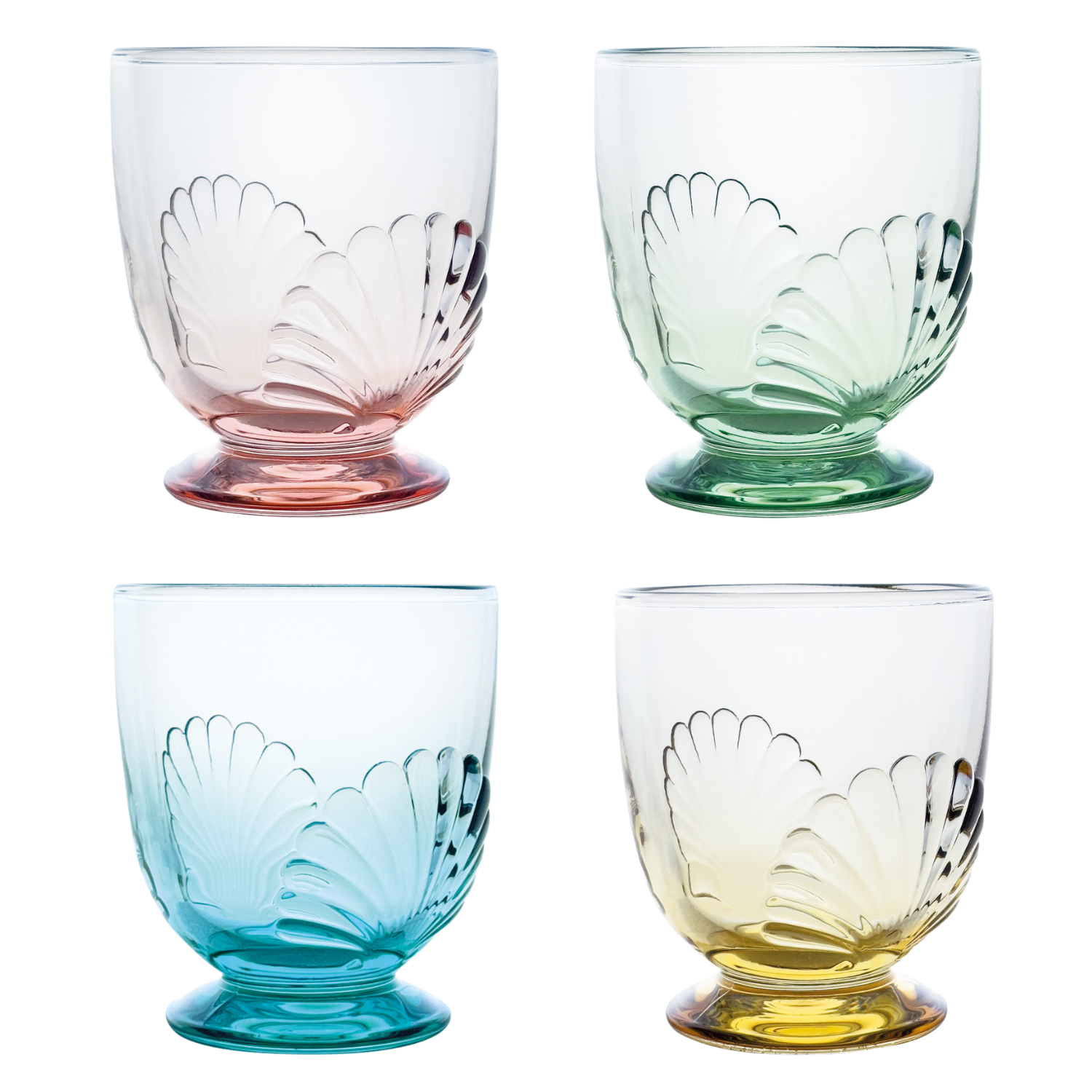 La Rochere Belle Waterglazen Assorti 4 Kleuren 32 Cl - 4 Stuks