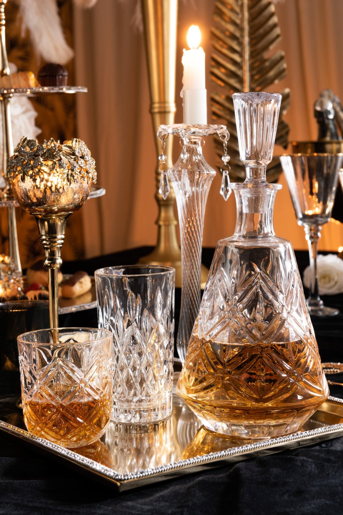 J-Line Anna Waterglas 25 Cl Laag Transparant