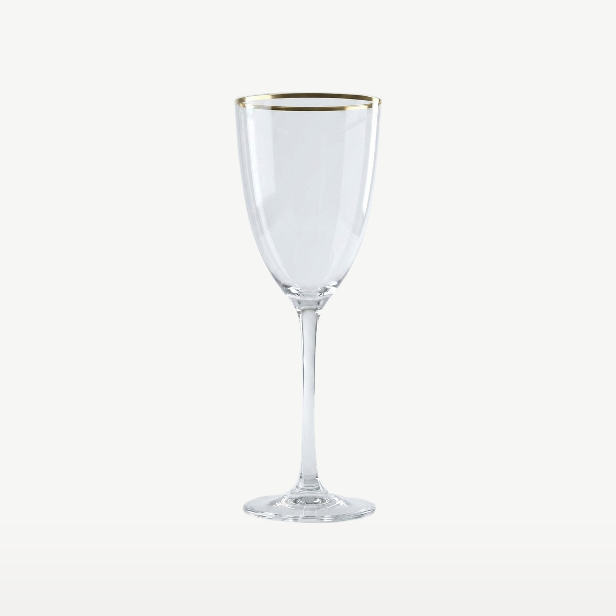 J-Line Rode Wijnglas 29 Cl Gouden Boord - Glazen.nl