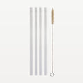 Bar Professional Glazen Rietjes 14 cm met Reinigingsborstel Set