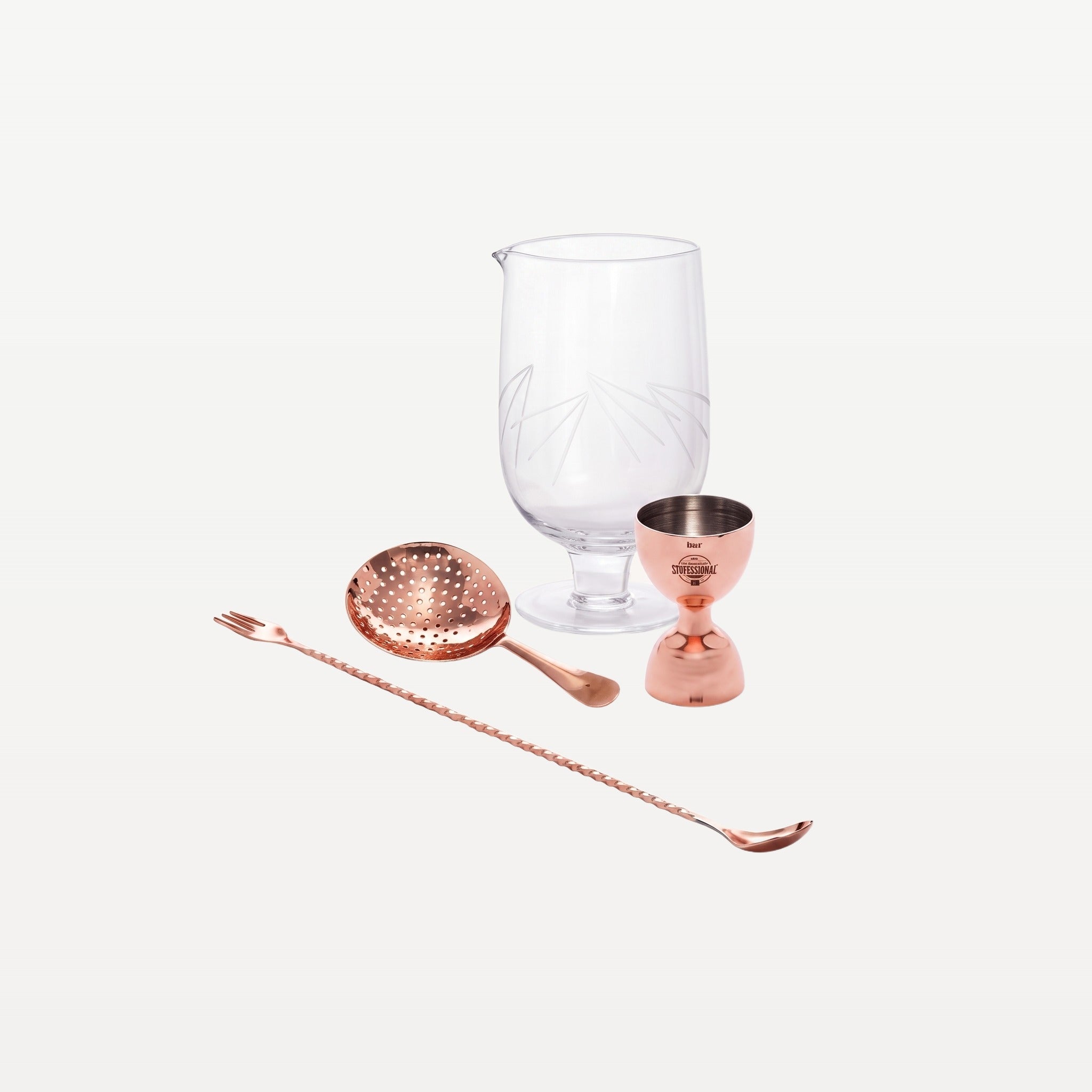 Bar Professional Cocktailset Koper 4-Delig
