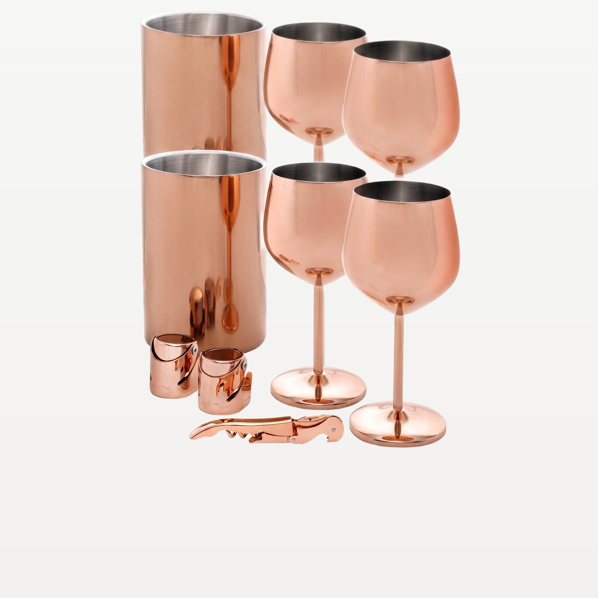 Bar Professional Veneto Wijnset Koper 6-Delig