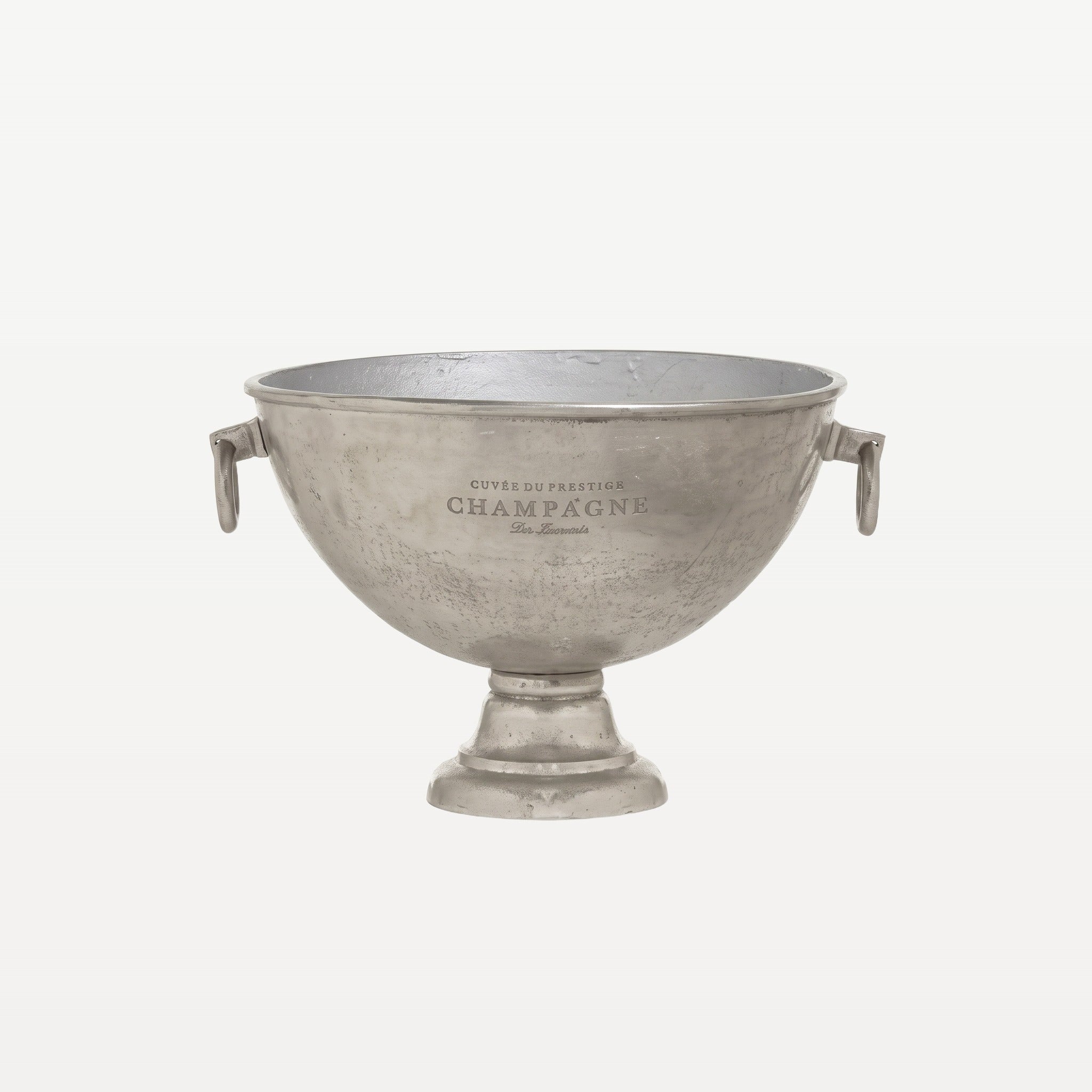 Bar Professional vintage champagnekoeler schaal aluminium 47 cm