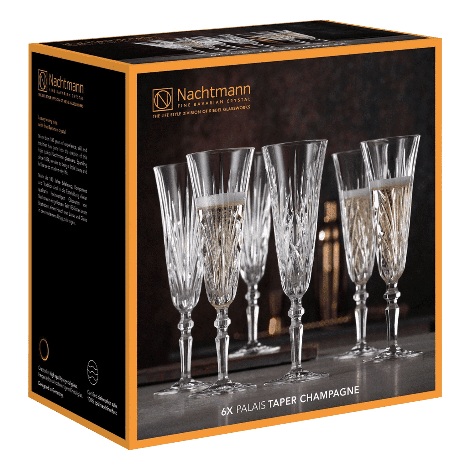 Nachtmann Palais Champagneglas / Flute 14 Cl - 24 Stuks - Glazen.nl