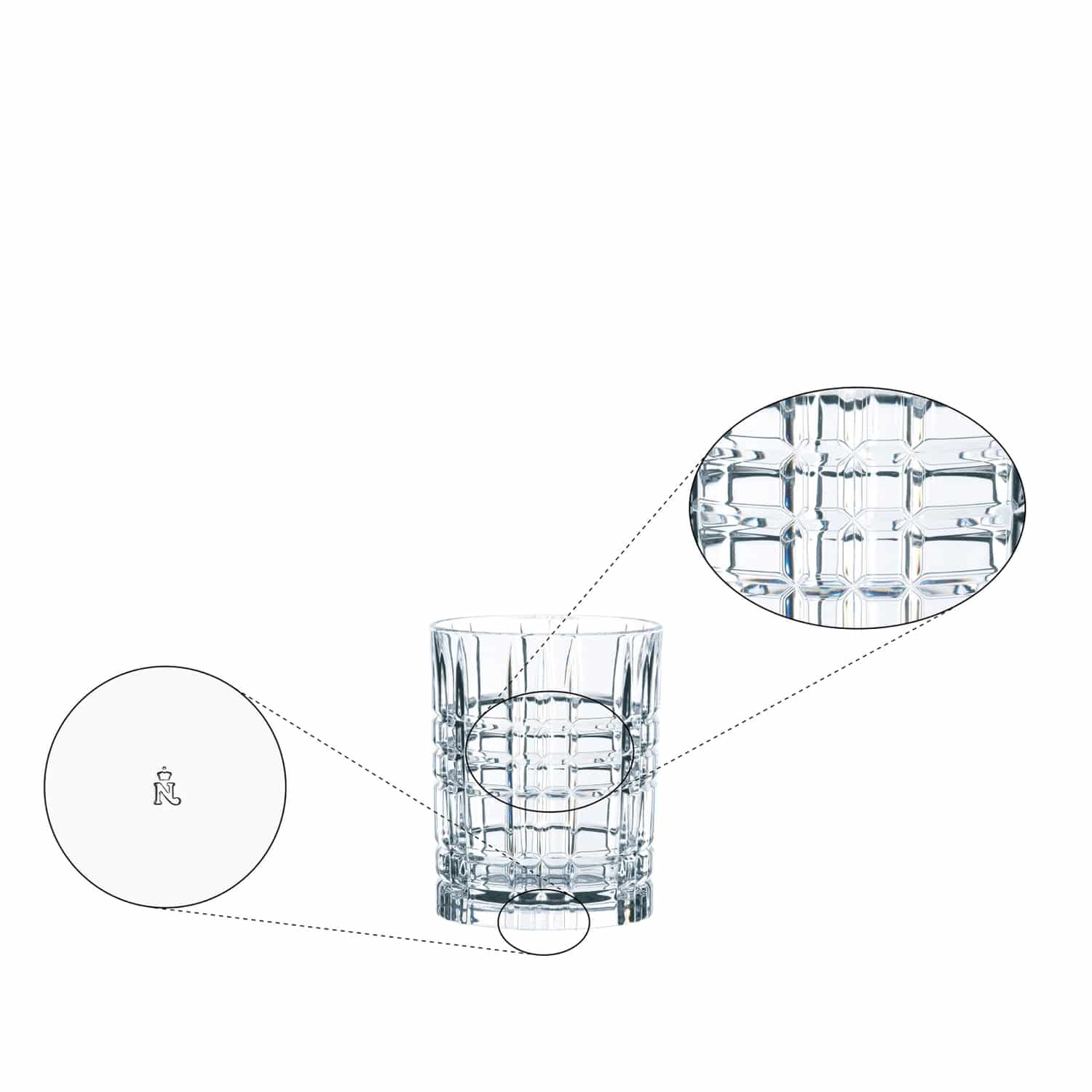 Nachtmann Square Tumbler 26 Cl - 12 Stuks - Glazen.nl