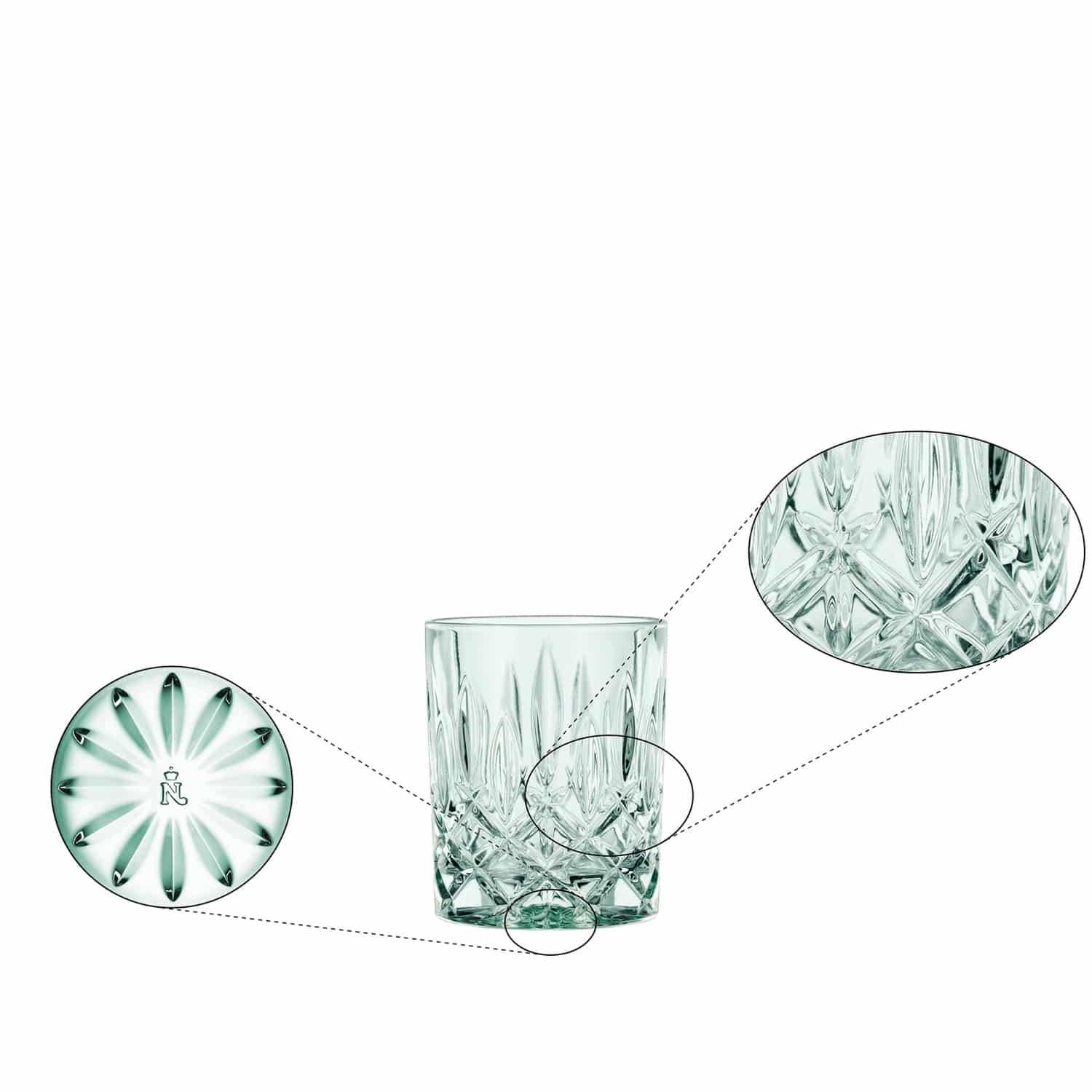 Nachtmann Noblesse Tumbler 29,5 Cl Groen - 2 Stuks - Glazen.nl