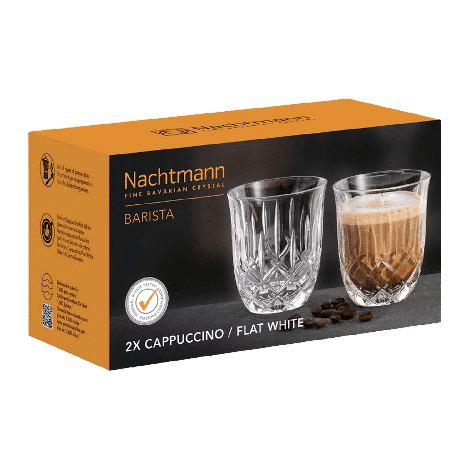 Nachtmann Noblesse Barista Cappuccinoglas 23,5 Cl - 2 Stuks - Glazen.nl