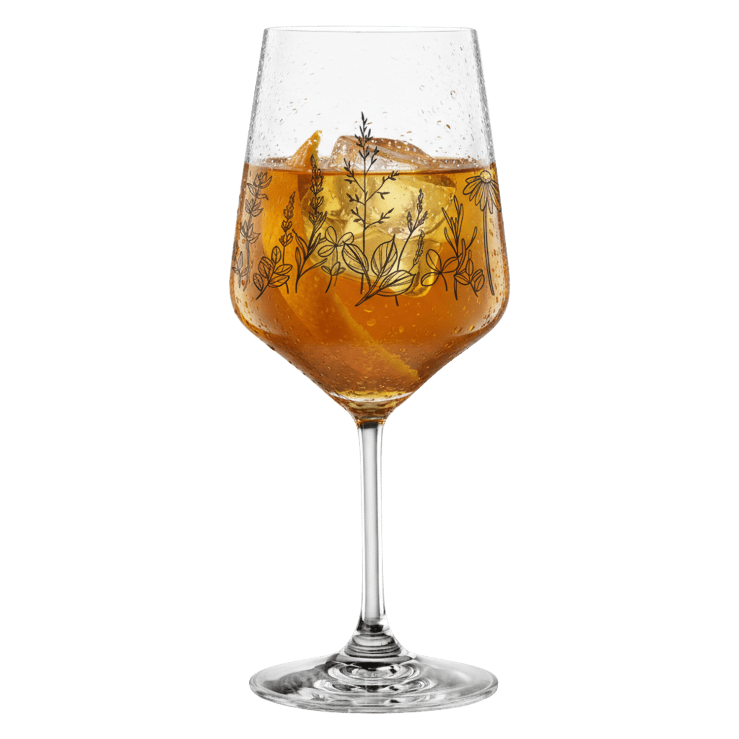 Nachtmann Tattoo Cocktailglas 63 Cl Botanical Zwart - 2 Stuks - Glazen.nl