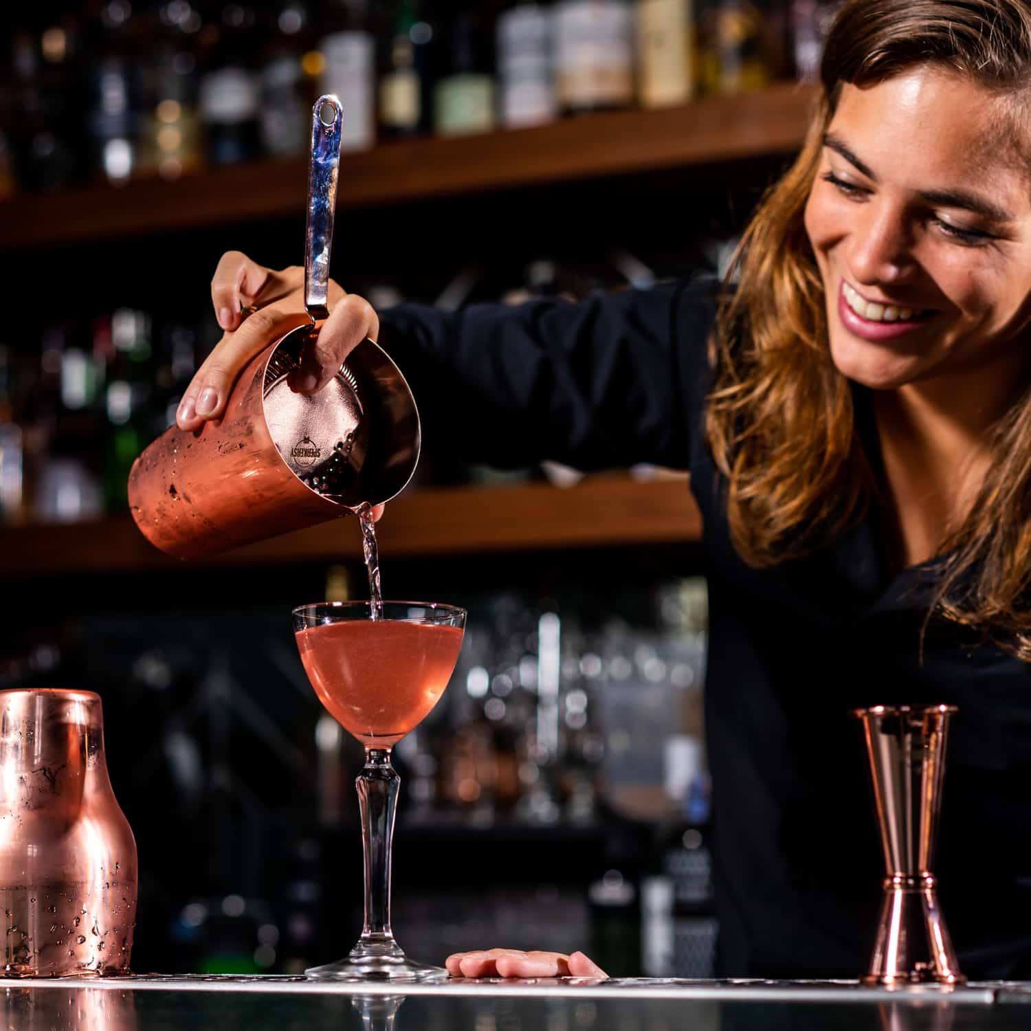 Speakeasy Cocktail Set Koper - 4 - Delig - Glazen.nl