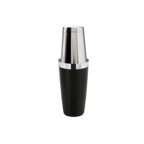 Zwarte vinyl Boston shaker set