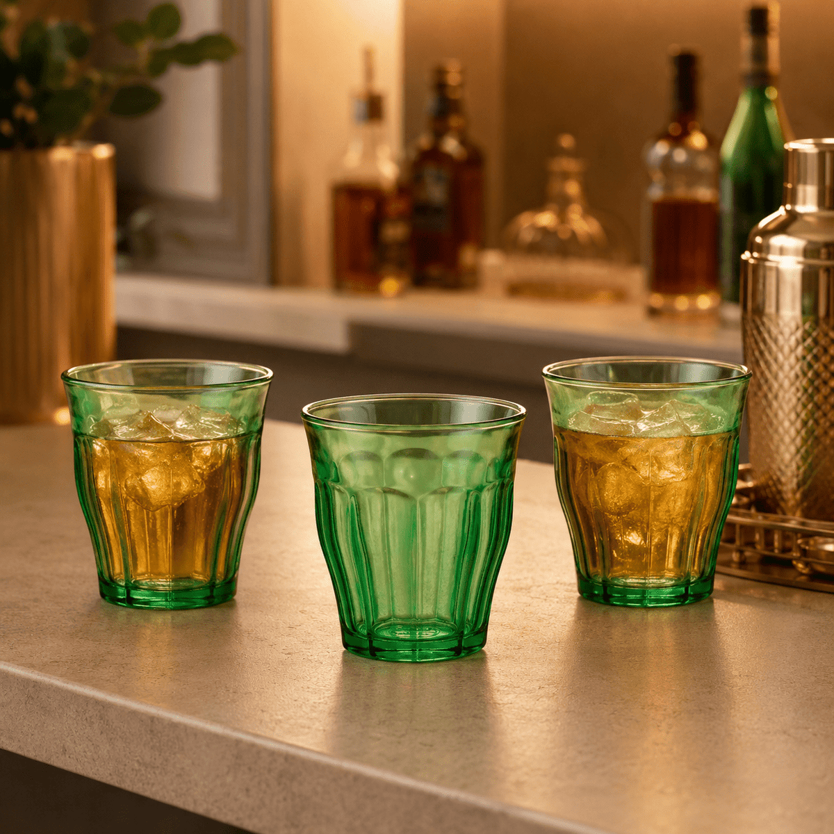 Duralex Picardie Tumbler 25 Cl Groen - 6 Stuks - Glazen.nl