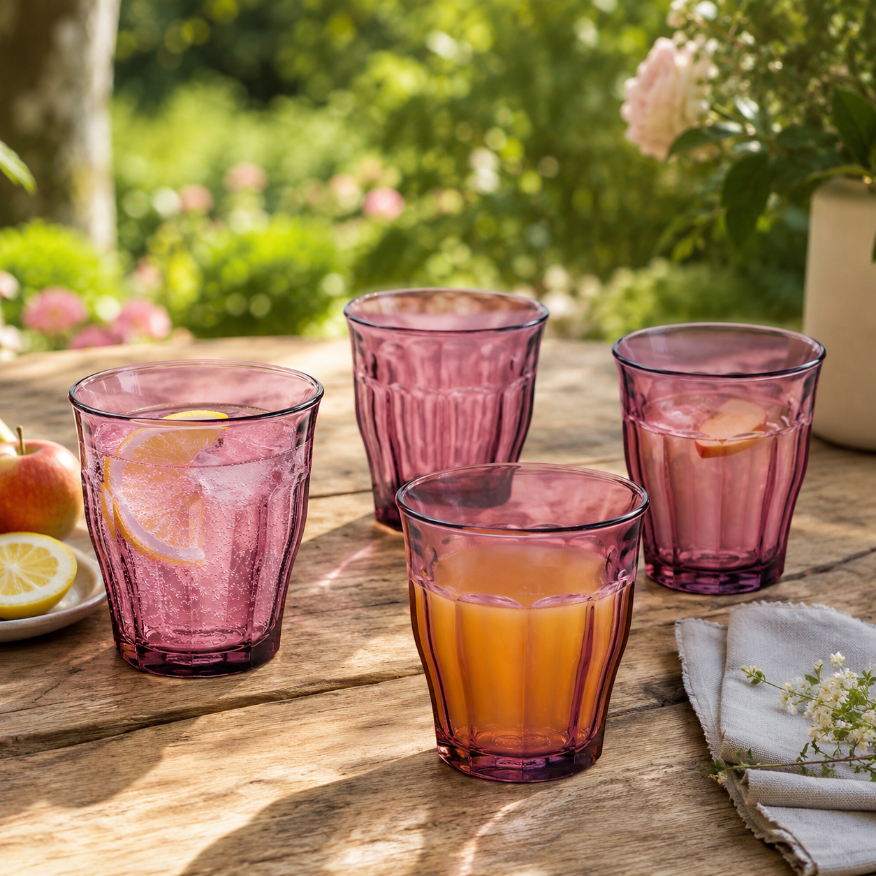 Duralex Picardie Tumbler 25 Cl Paars - 6 Stuks - Glazen.nl
