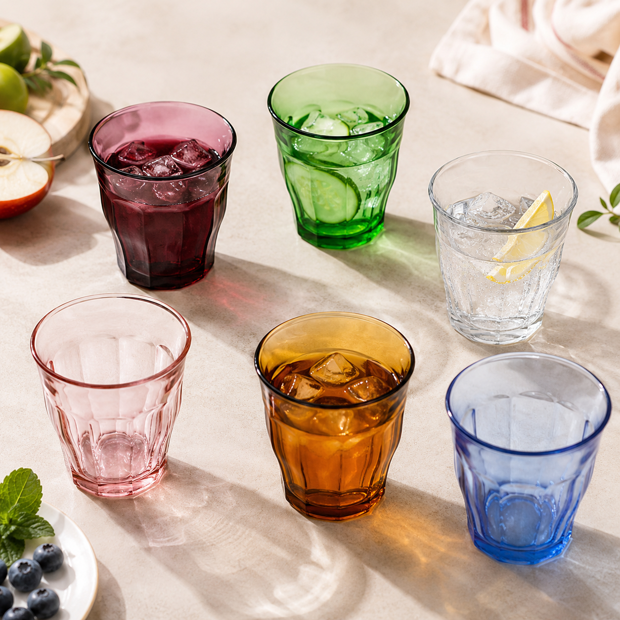 Duralex Picardie Tumbler 25 Cl Assorti - 6 Stuks - Glazen.nl