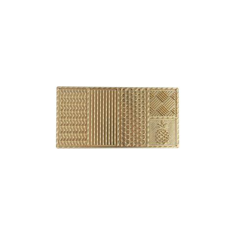 Bar Professional ijsstempeltray messing 20x10 cm