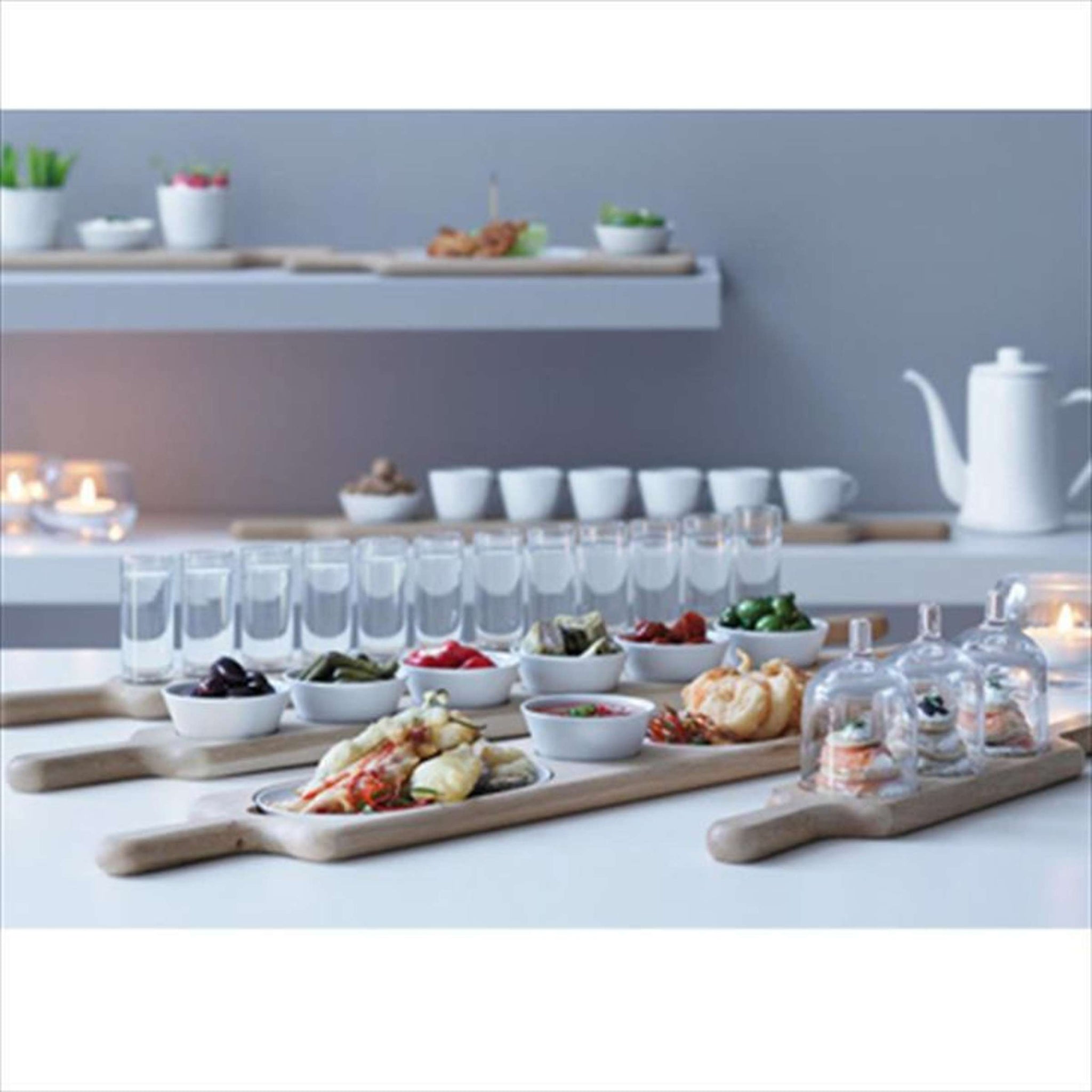 L.S.A. Paddle Wodkaset met Serveerplank Assorti - 12 Stuks
