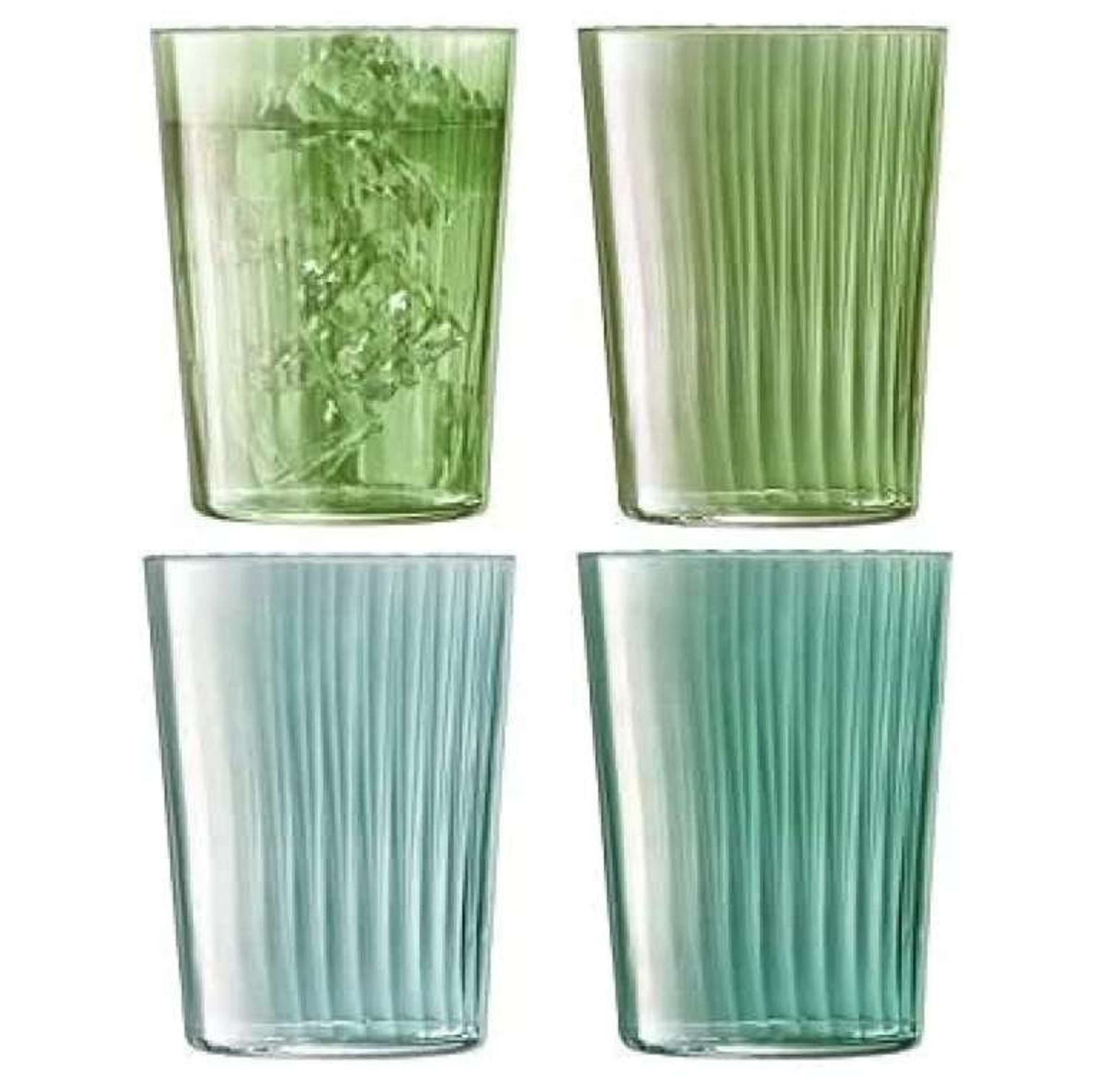 L.S.A. Gems Tumbler 56 Cl Assorti Groen - 4 Stuks