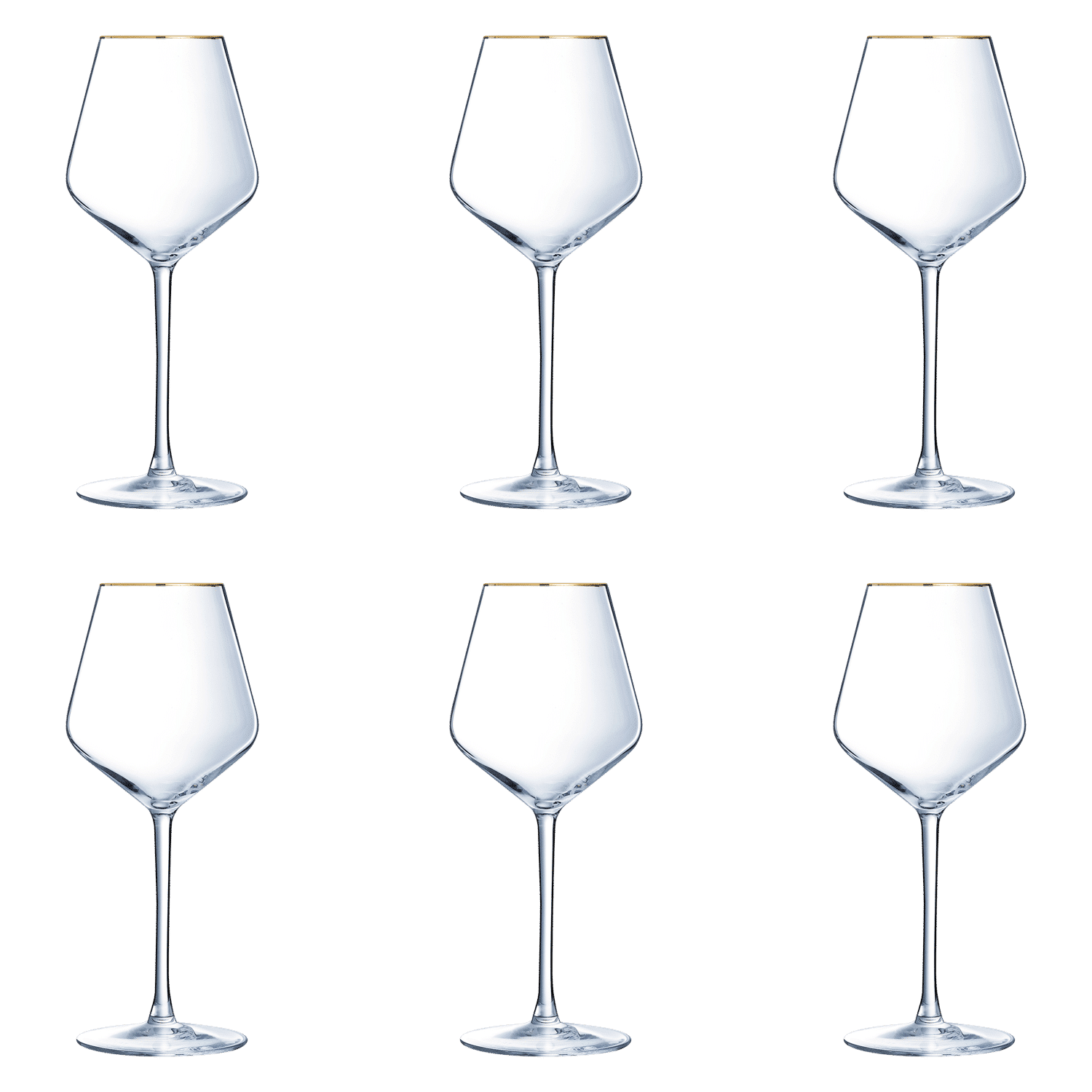 Eclat Ultime Wijnglas 47 Cl Gouden Rand - 4 Stuks - Glazen.nl