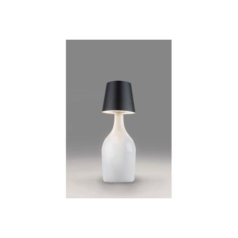 Portable LED Tafellamp Zwart in gebruik