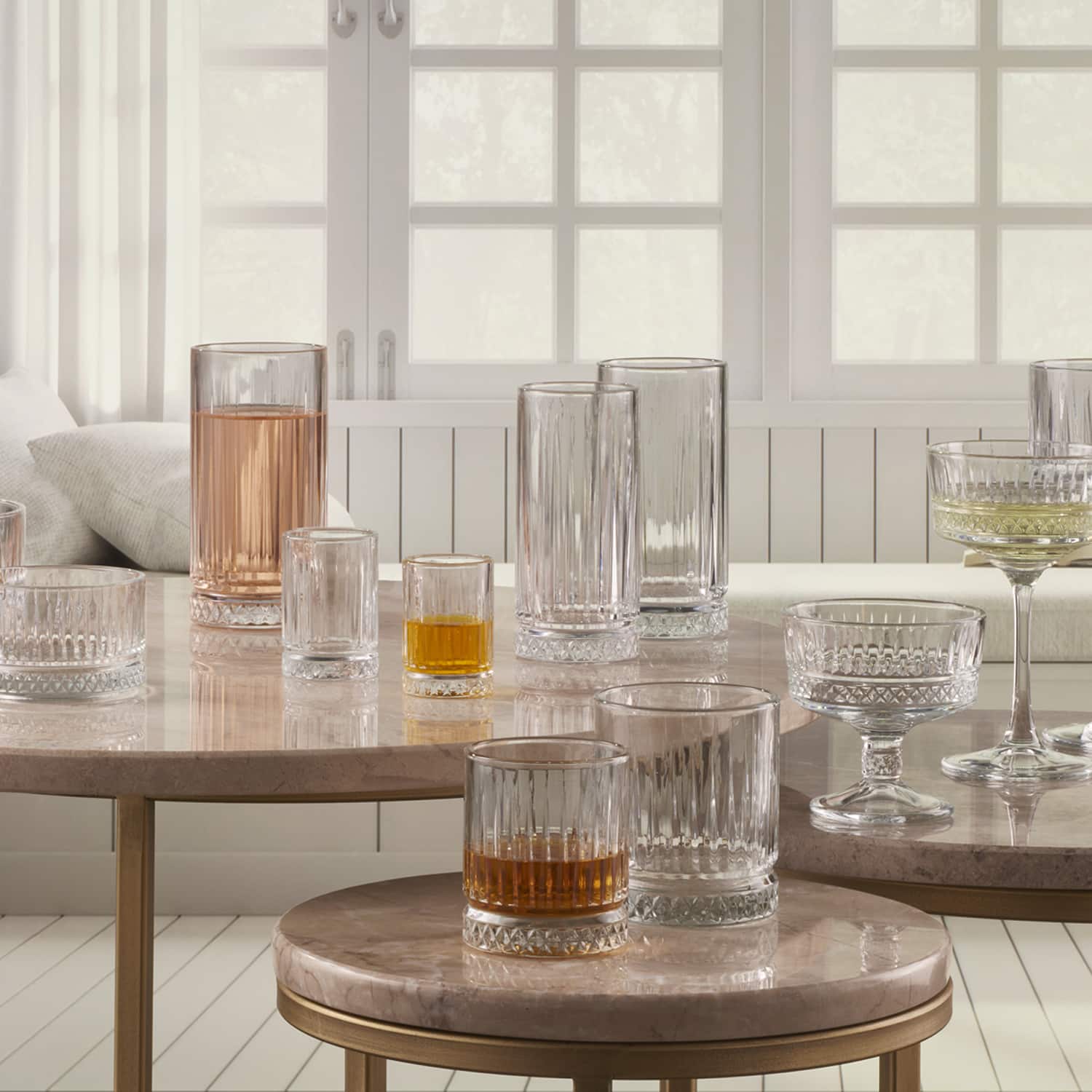 Pasabahce Elysia Longdrinkglas 28 Cl Gouden Rand - 4 Stuks - Glazen.nl