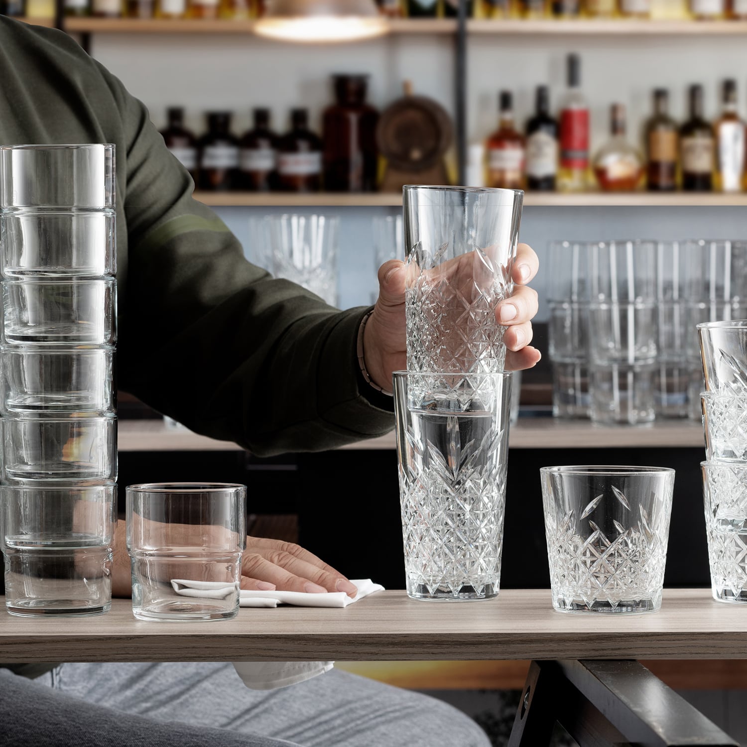 Pasabahce Timeless Tumbler 35,5 Cl Stapelbaar - 6 Stuks - Glazen.nl
