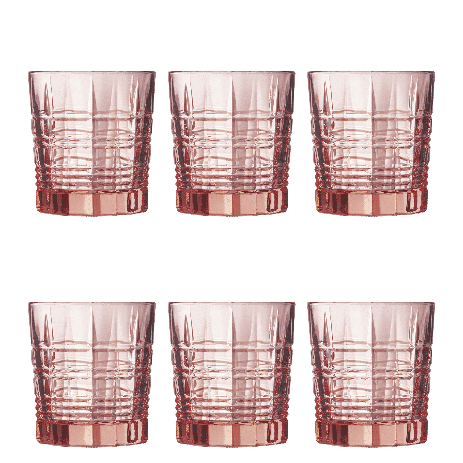 Arcoroc Brixton Tumbler 30 Cl Roze - 6 Stuks - Glazen.nl