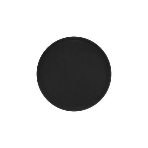 Bar Professional dienblad antislip rond zwart 27 cm
